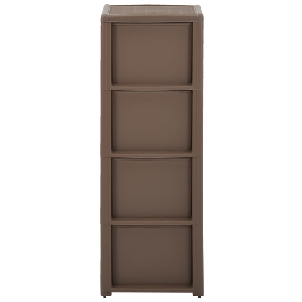 Συρταριέρα με 4 Συρτάρια Taupe 30 x 40 x 80 εκ.