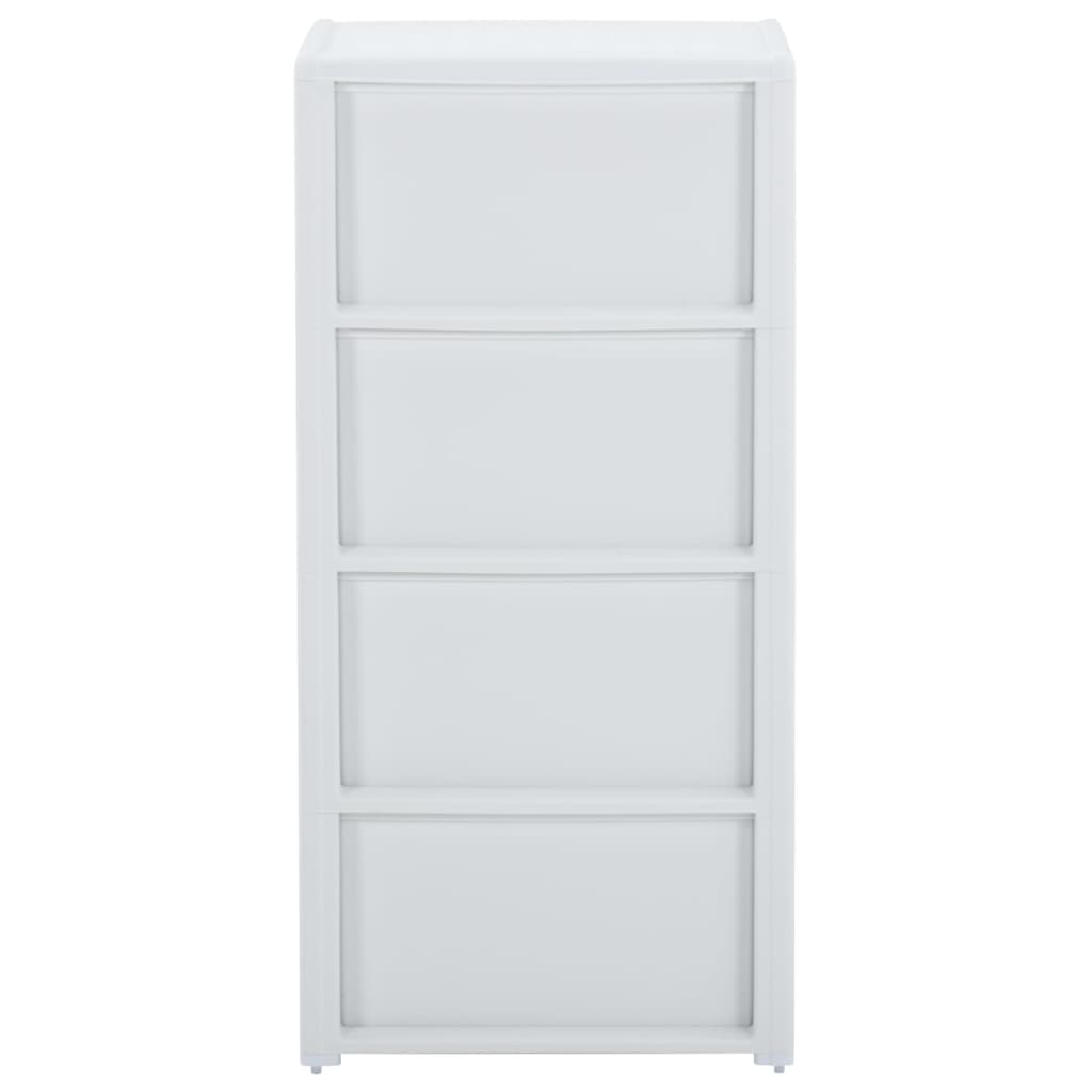 Συρταριέρα με 4 Συρτάρια Λευκή 40 x 40 x 80 εκ.
