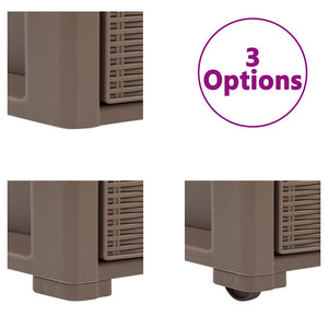 Συρταριέρα με 4 Συρτάρια Taupe 40 x 40 x 80 εκ.