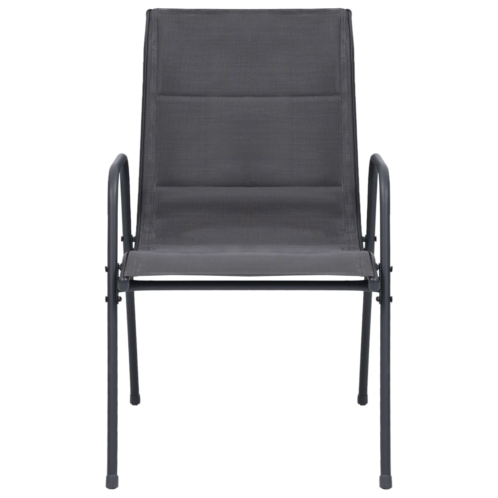 Σετ Τραπεζαρίας Εξωτερικού Χώρου 5 Τεμαχίων Ανθρακί από Ατσάλι - Pakobazaar