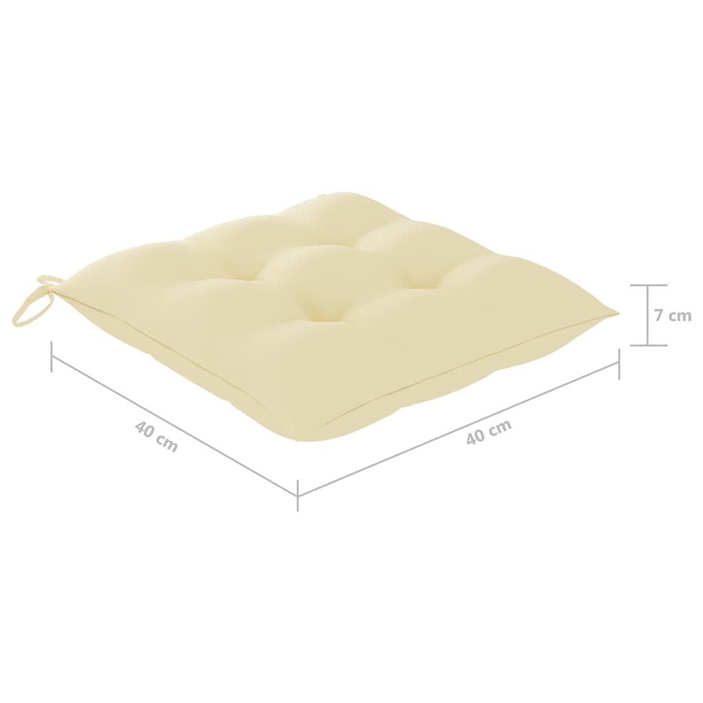 Καρέκλες Κήπου Πτυσσόμενες 6 τεμ. Μασίφ Ξύλο Teak με Μαξιλάρια - PAKOBAZAAR