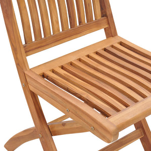 Καρέκλες Κήπου Πτυσσόμενες 8 τεμ. Μασίφ Ξύλο Teak με Μαξιλάρια - Pakobazaar