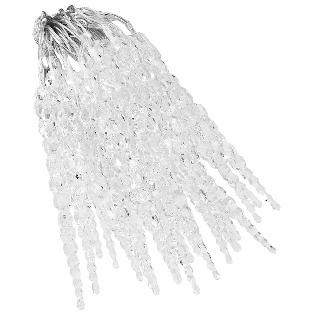 Φωτάκια Σταλακτίτες 40 τεμ. Θερμό Λευκό Ακρυλικό Χειριστήριο - Pakobazaar