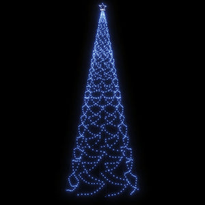 Χριστουγεννιάτικο Δέντρο Μπλε 5 μ. 1400 LED με Μεταλλικό Στύλο