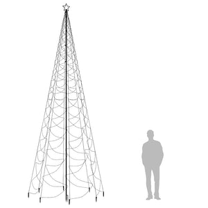 Χριστουγεν. Δέντρο Πολύχρωμο 5 μ. 1400 LED με Μεταλλικό Στύλο - Pakobazaar