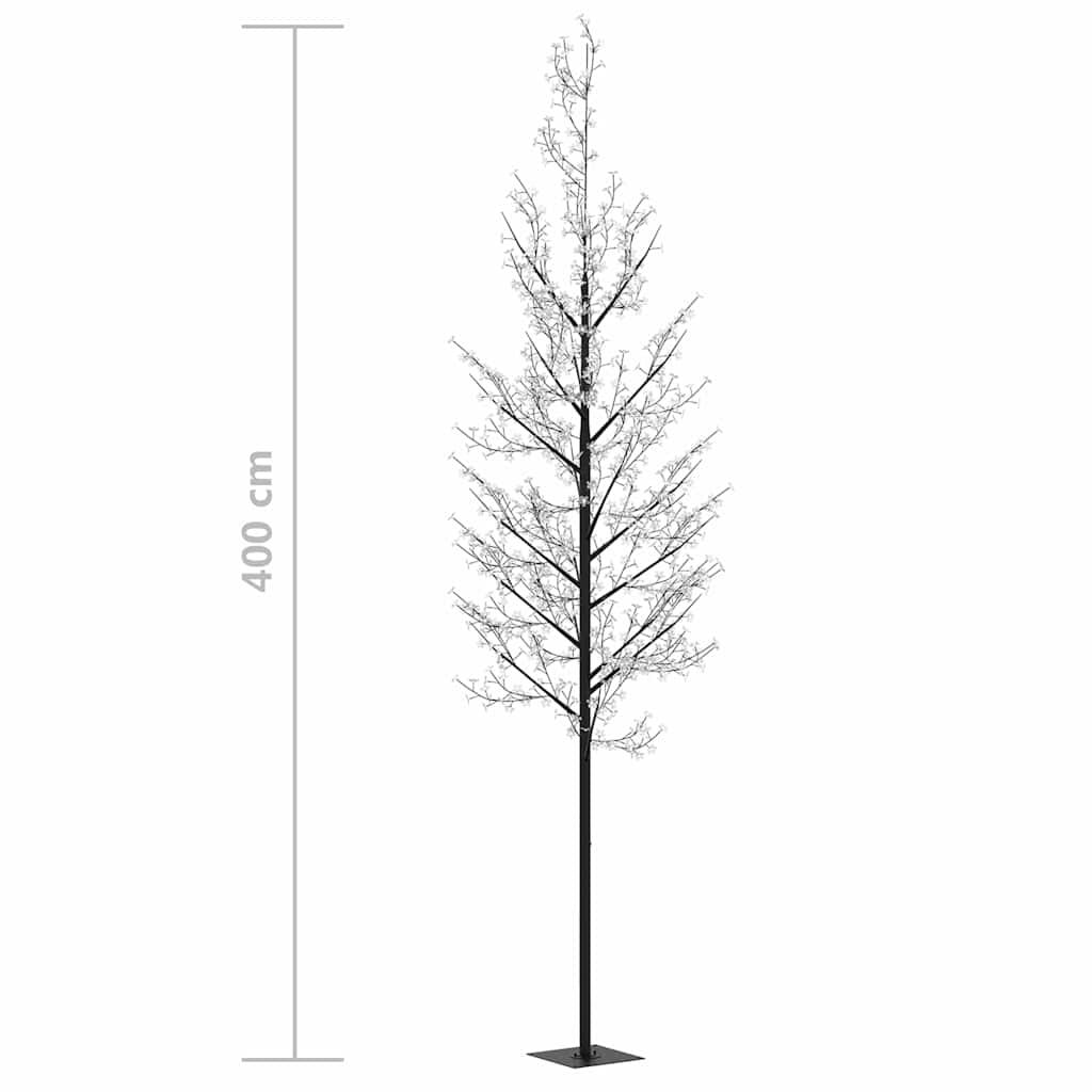 Χριστουγεννιάτικο Δέντρο Κερασιά 1200 LED Πολύχρωμο Φως 400 εκ.