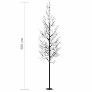 Χριστουγεννιάτικο Δέντρο Κερασιά 1200 LED Πολύχρωμο Φως 400 εκ.