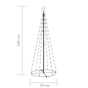 Δέντρο από Φωτάκια 100 LED Ψυχρό Λευκό Φως 70 x 180 εκ.