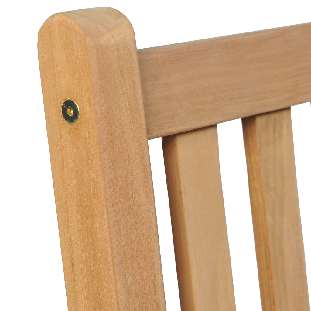 Καρέκλες Κήπου 4 τεμ. Ξύλο Teak & Μαξιλάρια με Σχέδιο Φύλλων - Pakobazaar