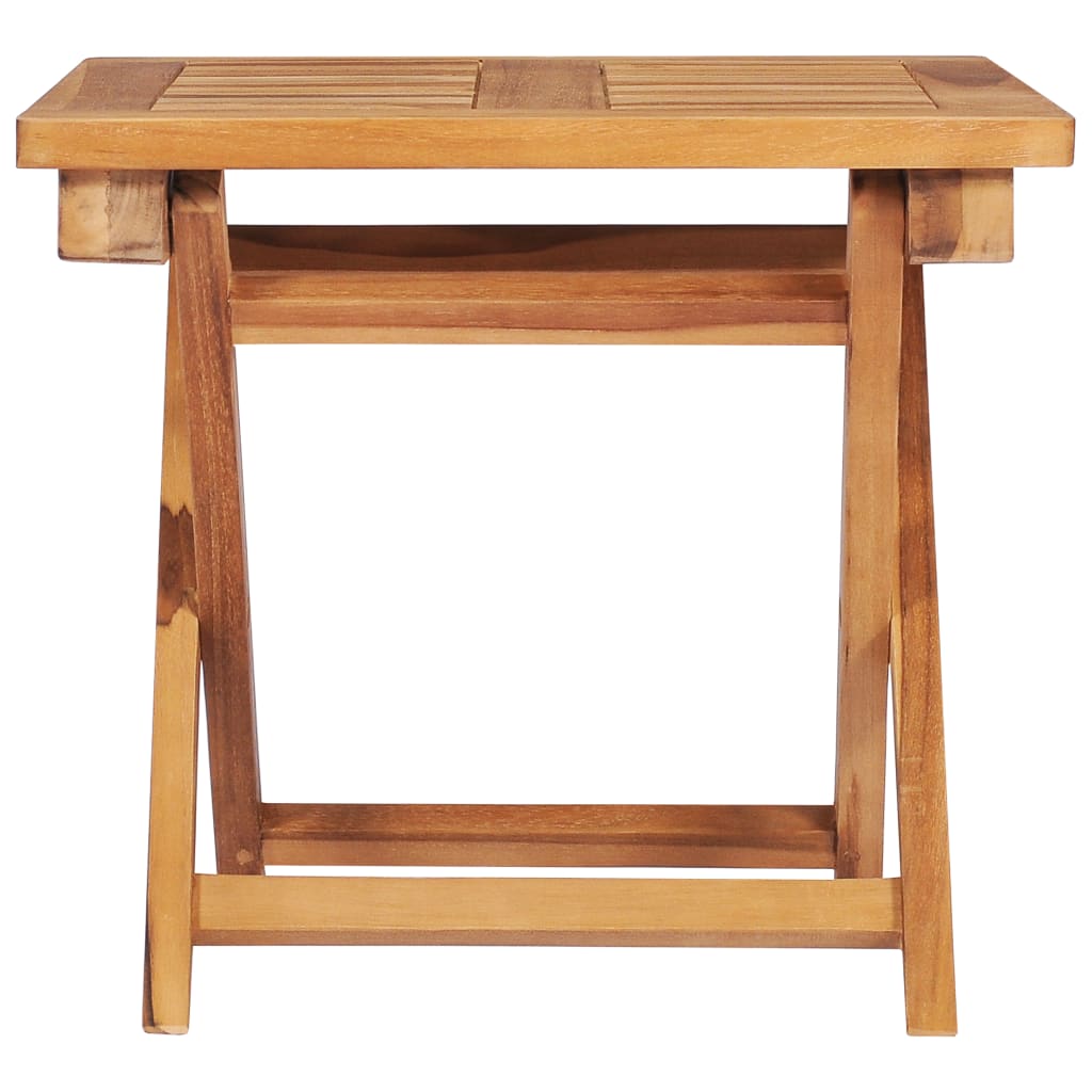 Ξαπλώστρες 2 τεμ. από Μασίφ Ξύλο Teak με Τραπέζι και Μαξιλάρι - PAKOBAZAAR