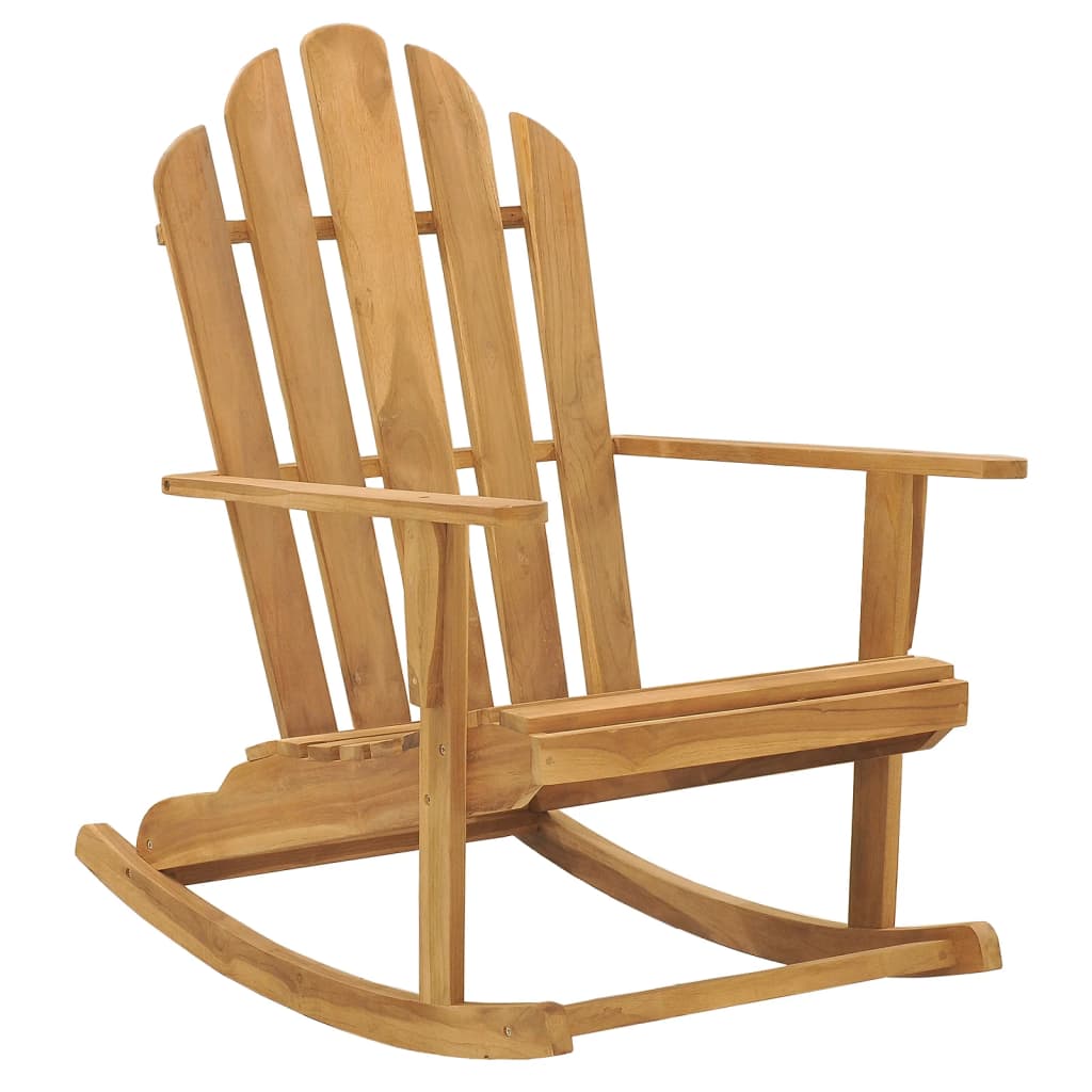 Κουνιστές Πολυθρόνες Adirondack 2 τεμ. από Μασίφ Ξύλο Teak - PAKOBAZAAR