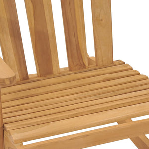 Κουνιστές Πολυθρόνες Adirondack 2 τεμ. από Μασίφ Ξύλο Teak - PAKOBAZAAR