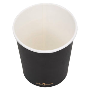 Ποτήρια Καφέ Χάρτινα 200 ml 100 Τεμάχια Μαύρα