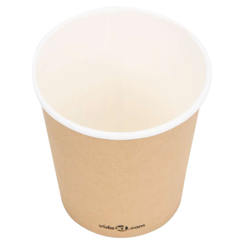 Ποτήρια Καφέ Χάρτινα 200 ml 250 Τεμάχια Καφέ