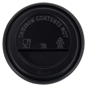 Ποτήρια Καφέ Χάρτινα με Καπάκια 200 ml 1000 Τεμάχια Λευκά/Μαύρα - Pakobazaar