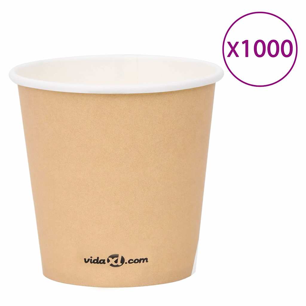 Ποτήρια Καφέ Χάρτινα 120 ml 1000 Τεμάχια Καφέ