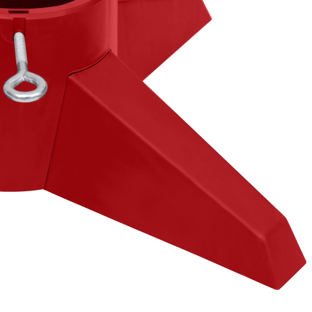 Βάση Χριστουγεννιάτικου Δέντρου Κόκκινη 55,5 x 55,5 x 15 εκ. - Pakobazaar