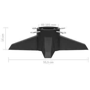Βάση Χριστουγεννιάτικου Δέντρου Γκρι 55,5 x 55,5 x 15 εκ.