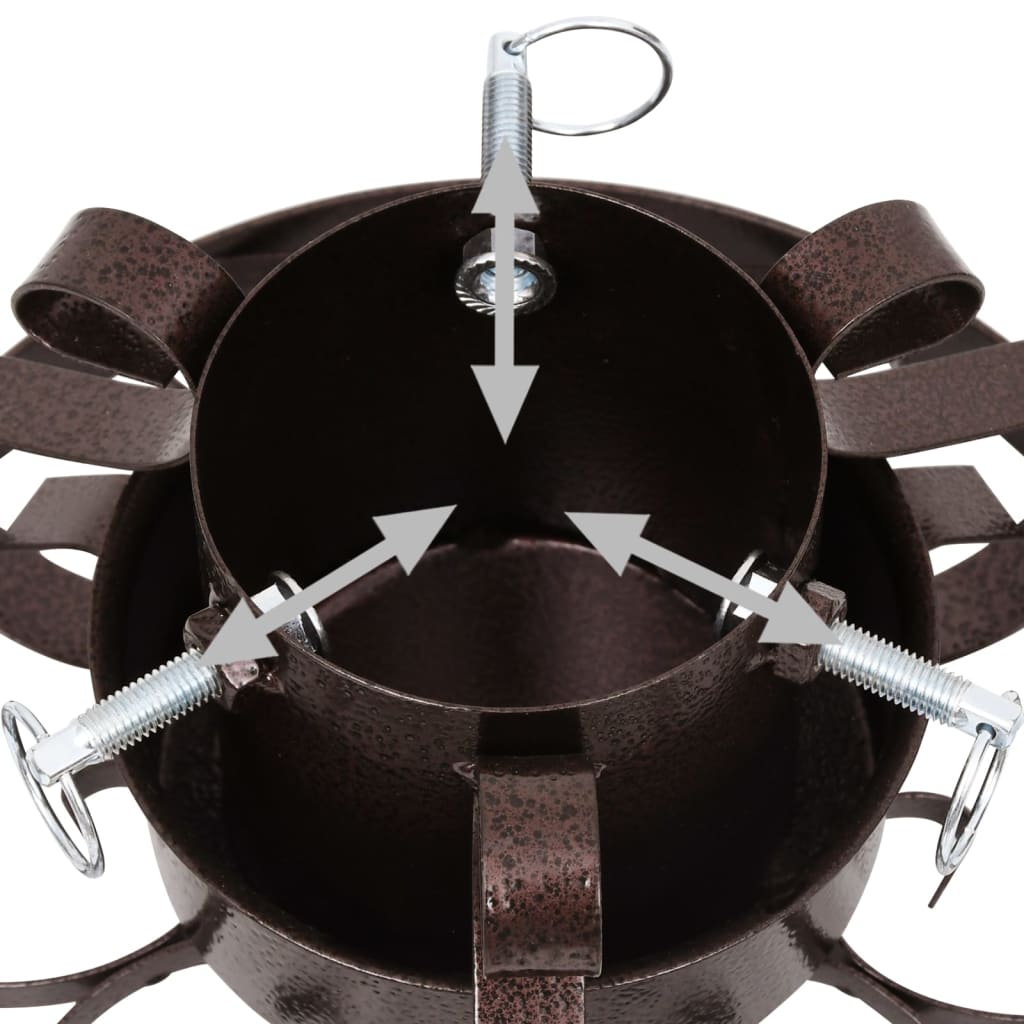 Βάση Χριστουγεννιάτικου Δέντρου Αντικέ Χάλκινο 29x29x15,5 εκ. - Pakobazaar