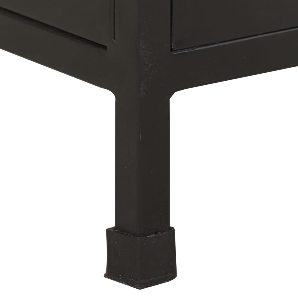 Μπουφές με 3 Συρτάρια και 4 Πόρτες από Ακατέργαστο Ξύλο Μάνγκο - PAKOBAZAAR