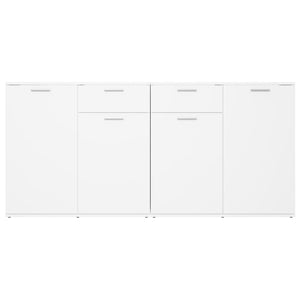 Μπουφές Λευκός 160 x 36 x 75 εκ. από Επεξ. Ξύλο - PAKOBAZAAR