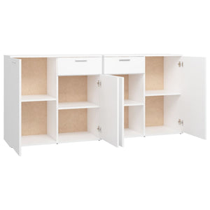 Μπουφές Λευκός 160 x 36 x 75 εκ. από Επεξ. Ξύλο - PAKOBAZAAR