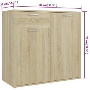 Μπουφές Sonoma Δρυς 160 x 36 x 75 εκ. από Επεξ. Ξύλο - PAKOBAZAAR