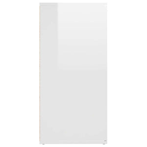 Μπουφές Γυαλιστερό Λευκό 160 x 36 x 75 εκ. από Επεξ. Ξύλο