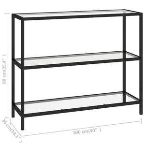 Ράφι Διαφανές 100 x 36 x 90 εκ. από Ψημένο Γυαλί