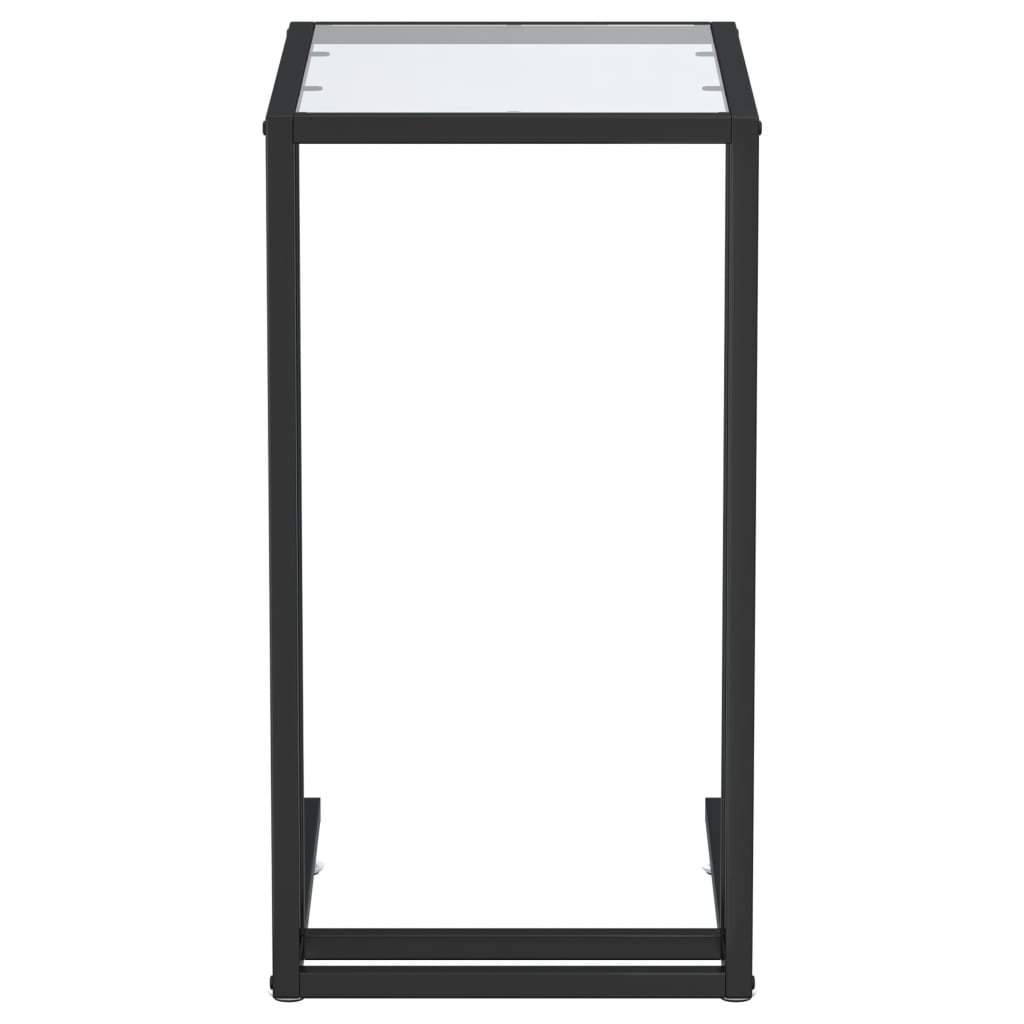 Τραπέζι Υπολογιστή Βοηθητικό Διαφανές 50x35x65 εκ. Ψημένο Γυαλί