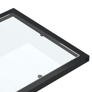 Τραπέζι Υπολογιστή Βοηθητικό Διαφανές 50x35x65 εκ. Ψημένο Γυαλί