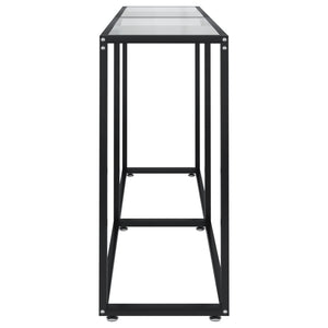 Τραπέζι Κονσόλα Διαφανές 160 x 35 x 75,5 εκ. από Ψημένο Γυαλί