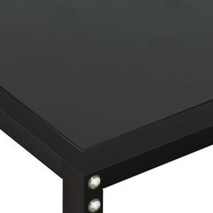 Τραπέζι Κονσόλα Μαύρο 180 x 35 x 75,5 εκ. από Ψημένο Γυαλί - Pakobazaar