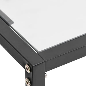 Τραπέζι Κονσόλα Διαφανές 200x35x75,5 εκ. από Ψημένο Γυαλί