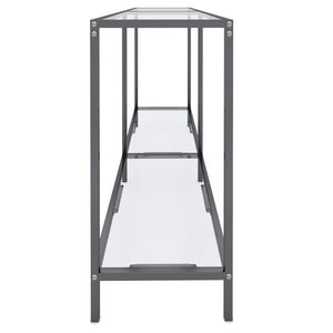 Τραπέζι Κονσόλα Διαφανές 140 x 35 x 75,5 εκ. από Ψημένο Γυαλί