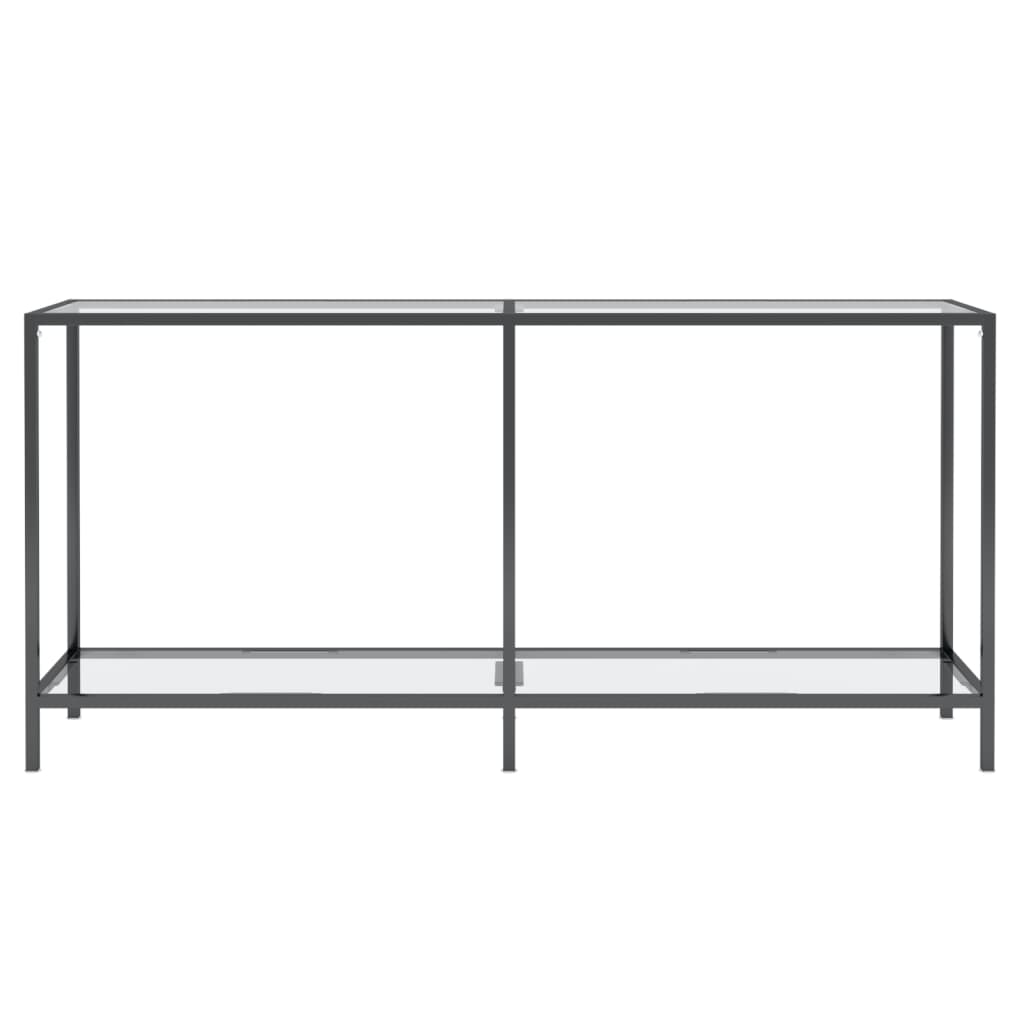 Τραπέζι Κονσόλα Διαφανές 160 x 35 x 75,5 εκ. από Ψημένο Γυαλί