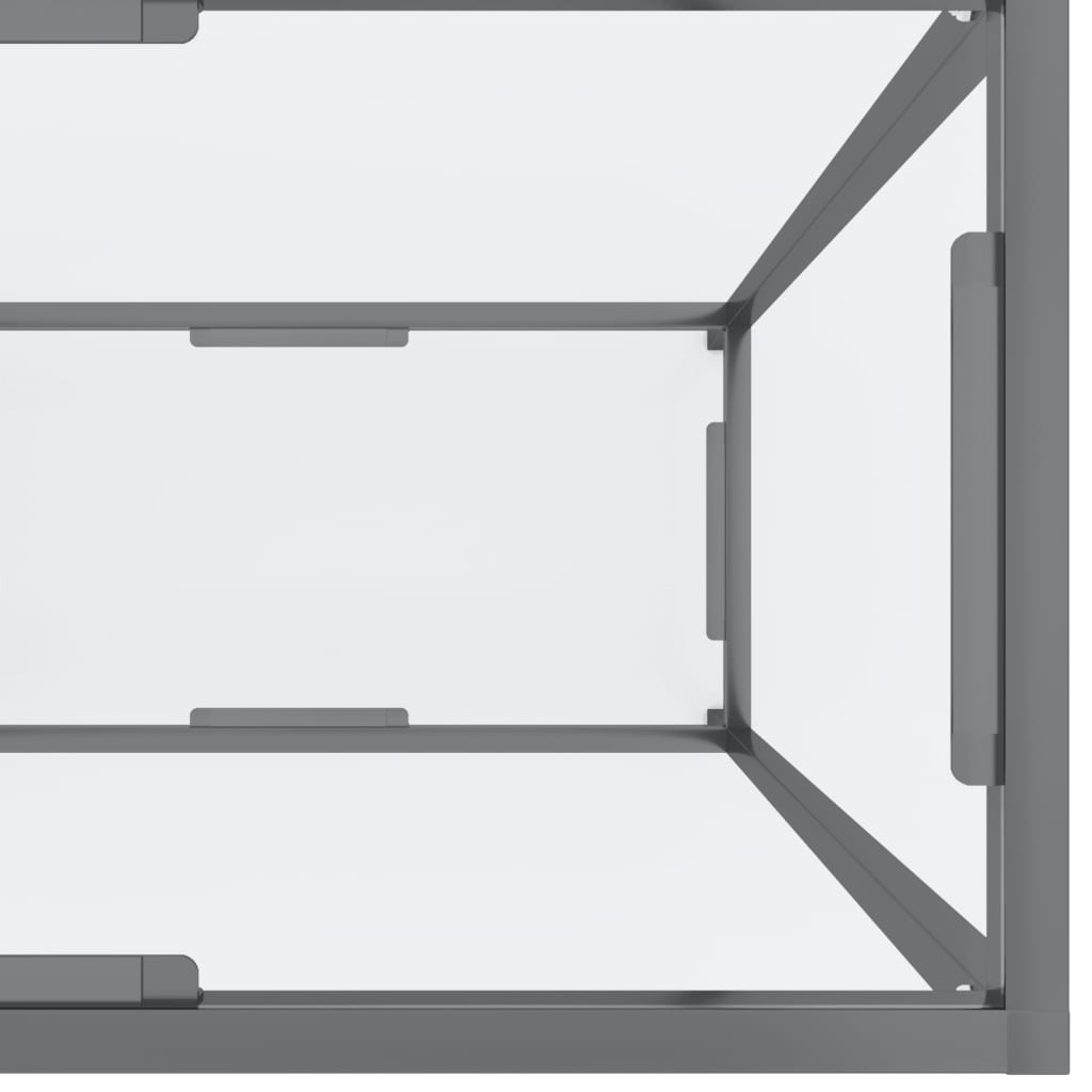Τραπέζι Κονσόλα Διαφανές 160 x 35 x 75,5 εκ. από Ψημένο Γυαλί
