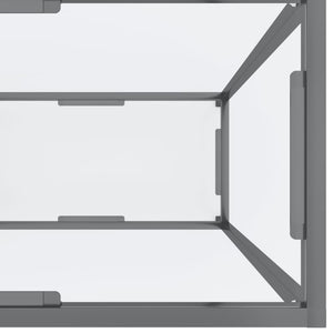 Τραπέζι Κονσόλα Διαφανές 160 x 35 x 75,5 εκ. από Ψημένο Γυαλί