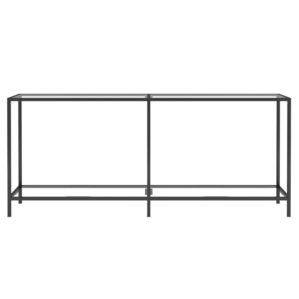 Τραπέζι Κονσόλα Διαφανές 180 x 35 x 75,5 εκ. από Ψημένο Γυαλί