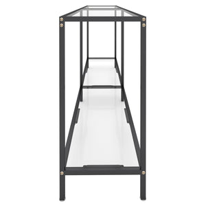 Τραπέζι Κονσόλα Διαφανές 180 x 35 x 75,5 εκ. από Ψημένο Γυαλί