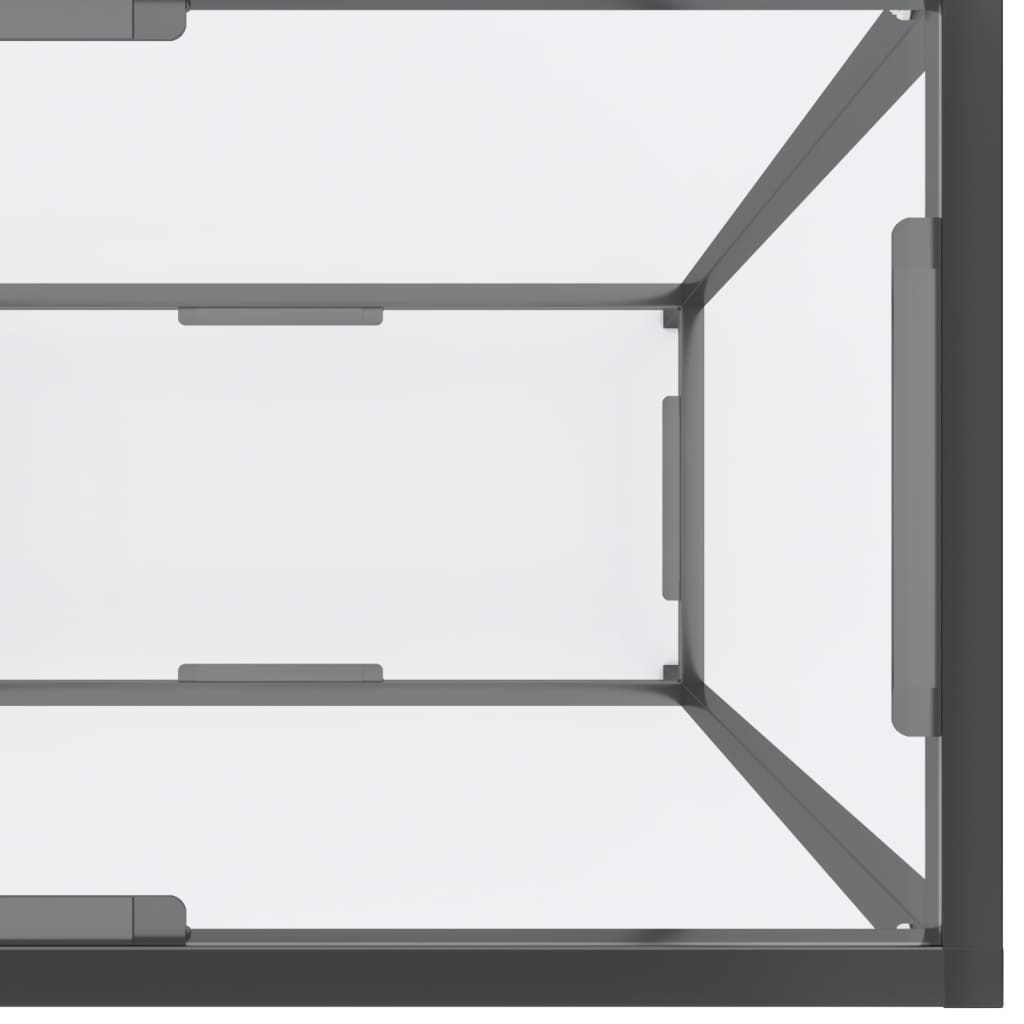 Τραπέζι Κονσόλα Διαφανές 180 x 35 x 75,5 εκ. από Ψημένο Γυαλί