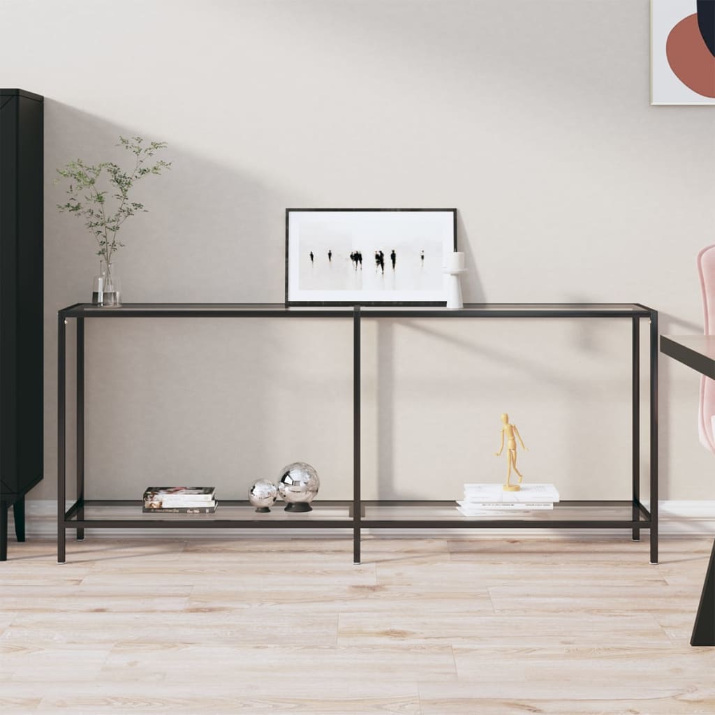 Τραπέζι Κονσόλα Διαφανές 180 x 35 x 75,5 εκ. από Ψημένο Γυαλί