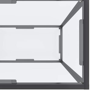 Τραπέζι Κονσόλα Διαφανές 200 x 35 x 75,5 εκ. από Ψημένο Γυαλί