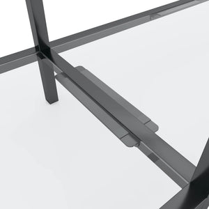 Τραπέζι Κονσόλα Διαφανές 220 x 35 x 75,5 εκ. από Ψημένο Γυαλί