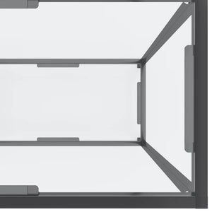 Τραπέζι Κονσόλα Διαφανές 220 x 35 x 75,5 εκ. από Ψημένο Γυαλί
