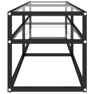 Έπιπλο Τηλεόρασης Διαφανές 140x40x40,5εκ. από Γυαλί Ασφαλείας