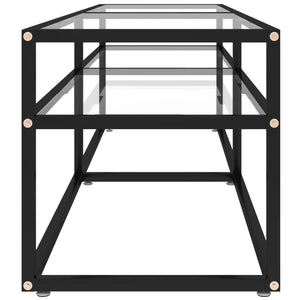 Έπιπλο Τηλεόρασης Διαφανές 160 x 40 x 40,5 εκ. από Γυαλί Ασφαλ.