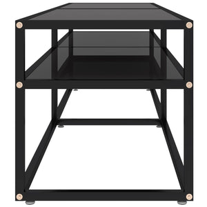 Έπιπλο Τηλεόρασης Μαύρο 160 x 40 x 40,5 εκ. από Γυαλί Ασφαλ. - Pakobazaar