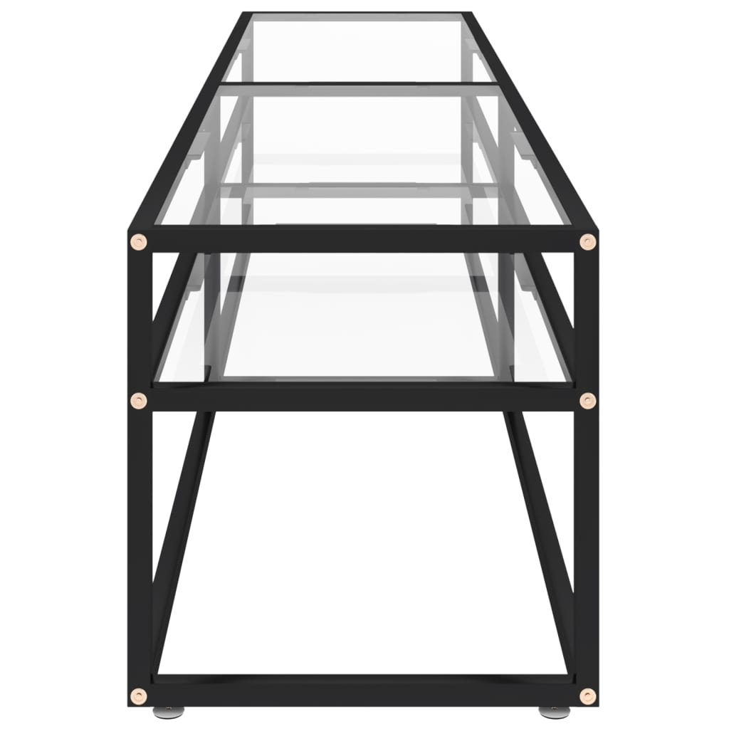 Έπιπλο Τηλεόρασης Διαφανές 180 x 40 x 40,5 εκ. από Ψημένο Γυαλί