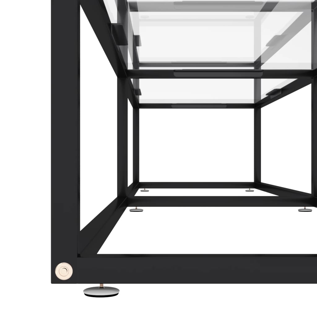 Έπιπλο Τηλεόρασης Διαφανές 180 x 40 x 40,5 εκ. από Ψημένο Γυαλί